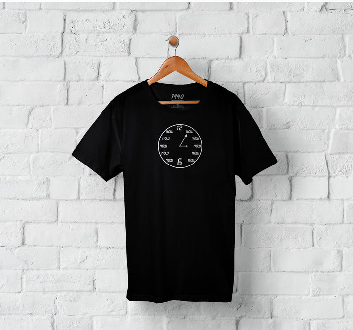 The Time Is Now Clock Black Short-Sleeve Unisex T-Shirt